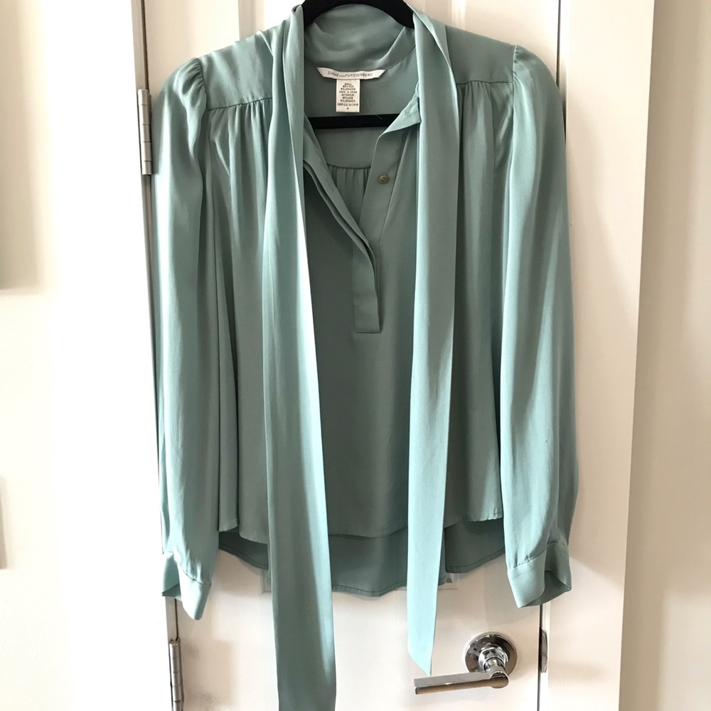 DvF silk blouse